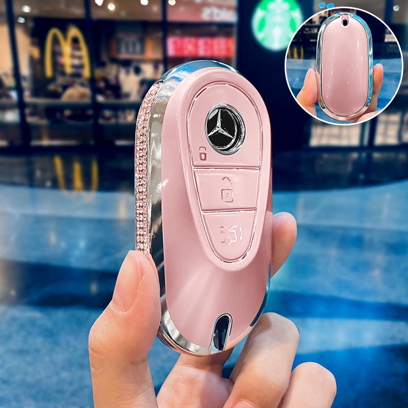 Mercedes Key Cover: C-Class, E-Class, GLC300, A200 - Elegant Design for Models C260L, E300L, C200L.