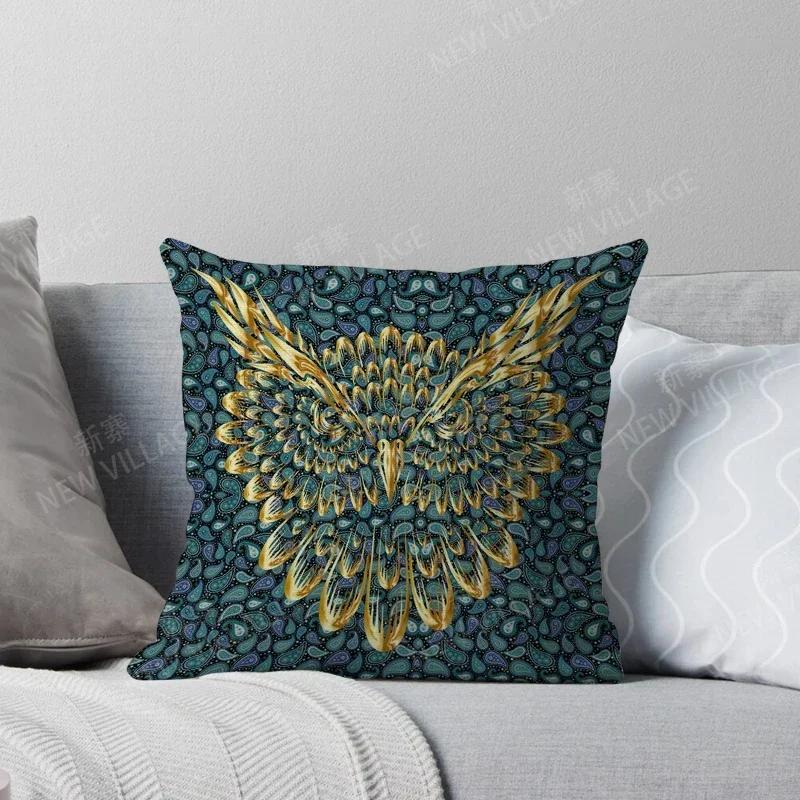 Fall Home Decor Autumn Living Room Throw Pillow Cover Sofa Boho Cushion Cover  Mandala