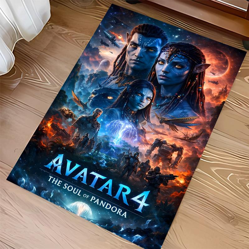 1pc Avatar Print Area Rug - Soft,Washable Non-Slip Indoor Mat for Office Chairs,Living Room,Home Office Decorative Rug