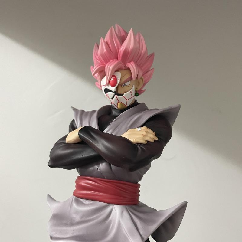 27cm Dragon Ball Z Super Saiyan Goku Black Zamasu Mask Action Figure PVC Model Statue Desktop Decoration Toy Gift Ornament