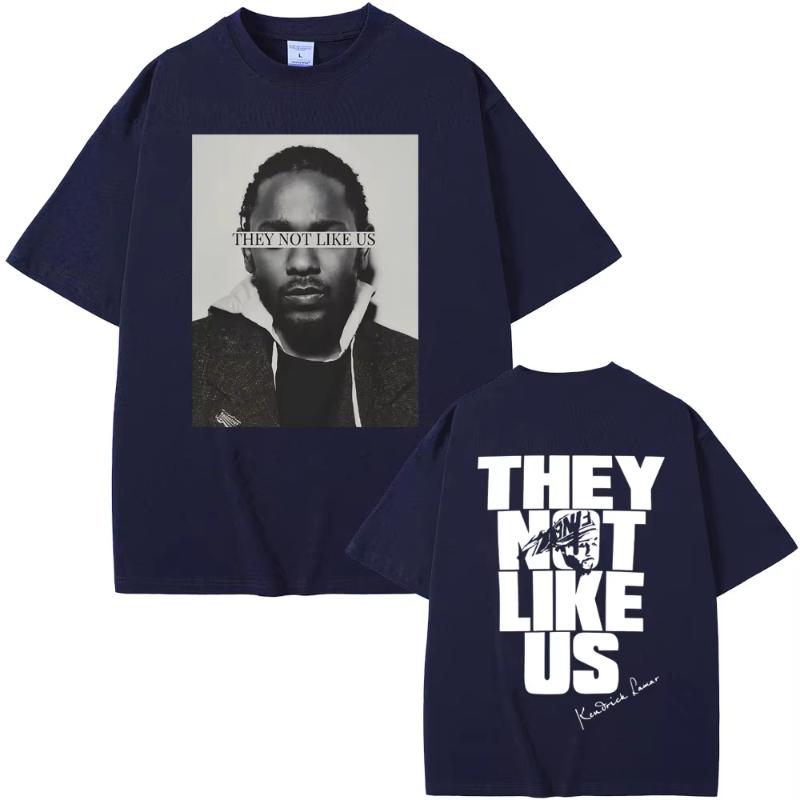 Rapper Kendrick Lamar They Not Like Us Tshirt Unisex Women Fashion Hip Hop Oversized Tshirts Summer Unisexs Cotton Vintage T Shirt