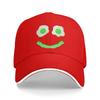 Green Smile Face Eggs and Bacon Ham Breakfast St Patrick's Sun Baseball Cap  Summer Women Unisex Tennis Skate Snapback Cap