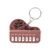 Keychain Pendant Mini Electronic Piano Shape 8 Keys Light Music Cartoon Couple Pendant Exquisite Key Ring Funny Birthday Gift