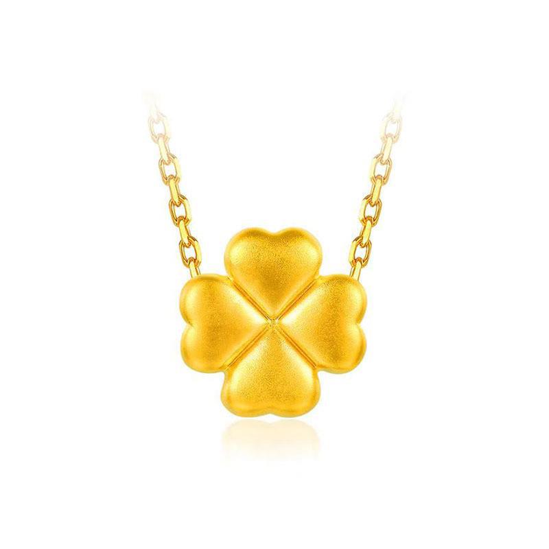 Pure Gold Slim Waist Abacus Pendant Necklace - Promotional Gift Style