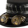 Steampunk Top Hat With Adjustable Goggles And Industrial Gear Handmade Fantasy Cosplay Hat For Halloween Costume Parties
