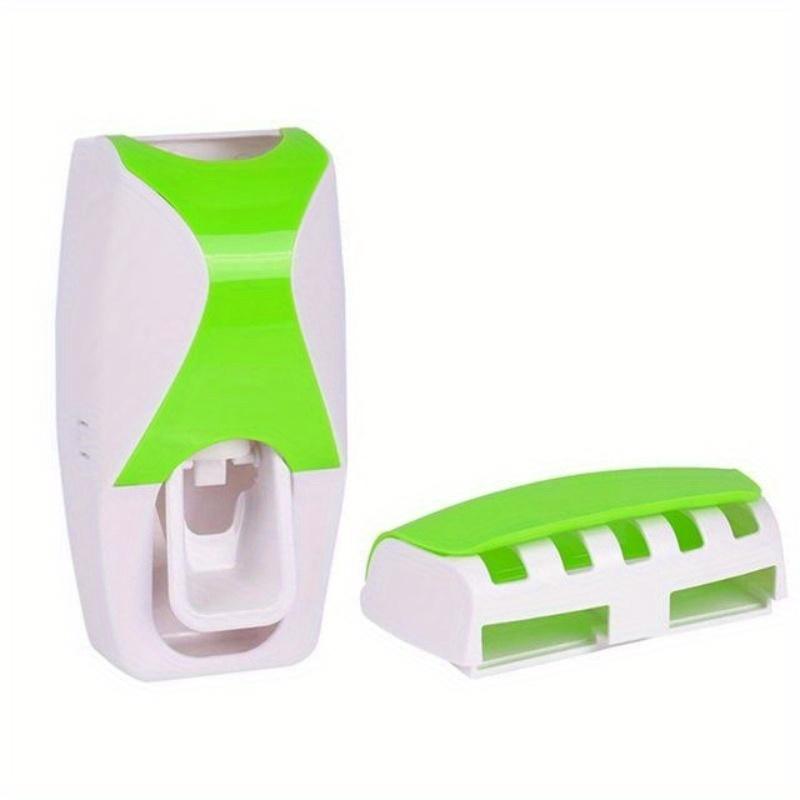 Automatic Toothpaste Squeezer Electric Toothbrush Holder Self Adhesive Toothpaste Dispenser Set for Family Bathroom Use.