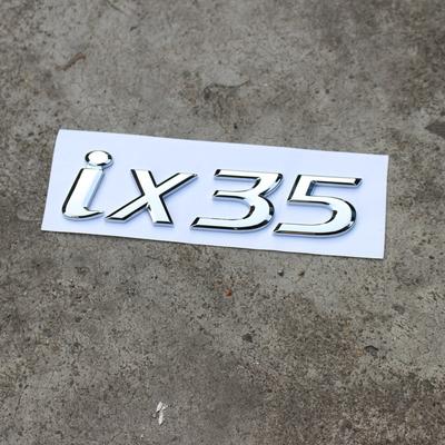 Geschikt voor ix35 Logo TUCSON IX Auto Achterklep Embleem Beste Chroom Afwerking Achterbadge TGDi 4WD Letter Sticker Auto Styling
