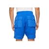 Jordan Multi-Pocket Solid Color Straight Leg Sports Shorts Men Bottoms Blue DA7203-480
