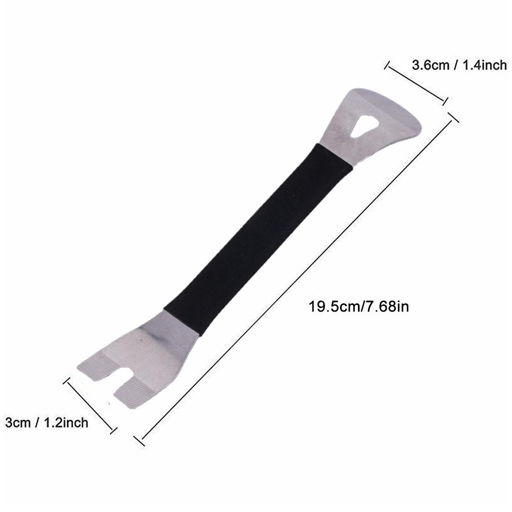 Stainless Steel Trim Removal Tool For Interior Door Panel Audio Terminal Fastener Removal Two-end Trim Removal D2L7