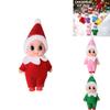 2.9in Christmas Elf Doll Ornament Lovely Kids Gift Toy Decor