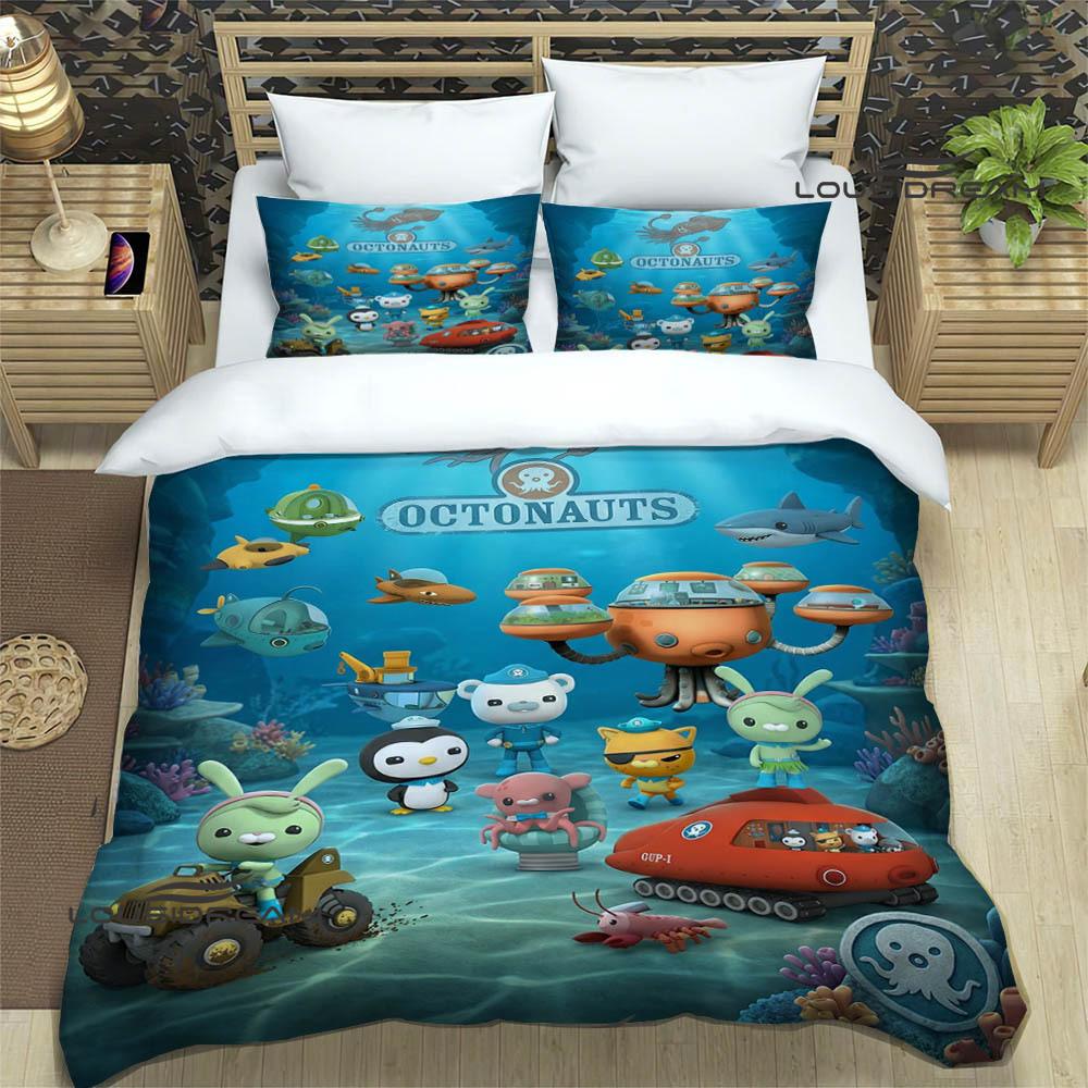 3D The-Octonauts Printed Bedding Sets Exquisite Bed Supplies Set Duvet Cover Comforter Set Bedding Set Luxury Birthday Gift