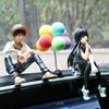 Dekoracja samochodu Cartoon Anime Luffy Yukino Figurki Ozdoby Auto Air Outlet