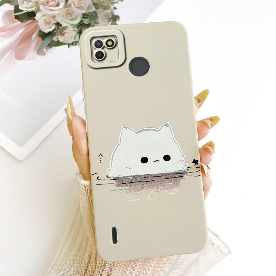 For Tecno Pop 4 LTE / Pop 4 Air Cute Cat Flower Cartoon Phone Case For Tecno Pop4 Lte 4Air Shockproof Soft Silicone Bumpers