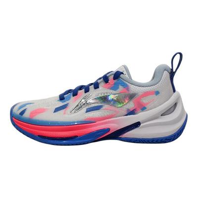 Li Ning Kids Basketball Comfortable Fashion Kids Basketball Shoes Kids Sneakers White Blue YKBV056-3