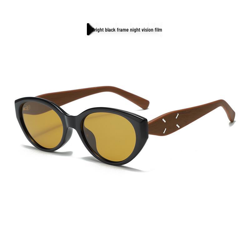 Retro Cat Eye Polarized Sunglasses - Concave Style, Anti-Glare Women's High-End Design