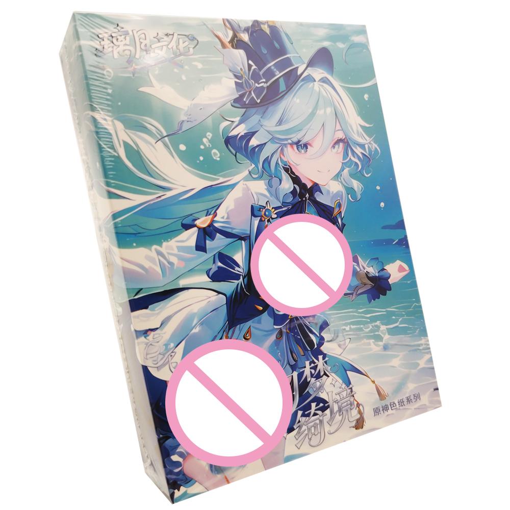 Classic Adventure Battle Game Genshin Impact Color Paper Card Creative Peripheral Exquisite Craftsmanship Character Cards Gifts