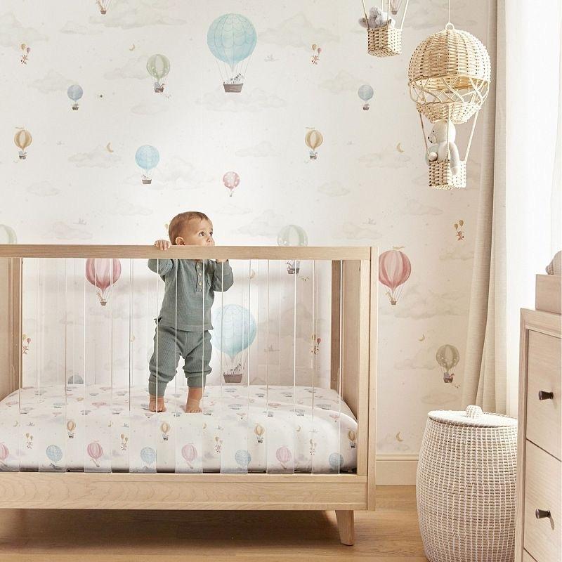 Nordic Children's Room Preschool Photography Agency Home Decor Items Hand-woven Rattan Hot Air Balloon Wall Hanging Accessories