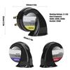 3 Piece Loud Car Horn Set High Mid Low Pitch Electric Snail Horn Waterproof with 8 Sounds Horn Controller for 12 24V