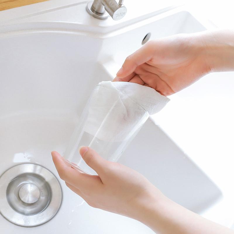 Disposable Wet and Dry Dishcloth Household Lazy Rag Cleaning Supplies Household Special Tissue Kitchen Paper