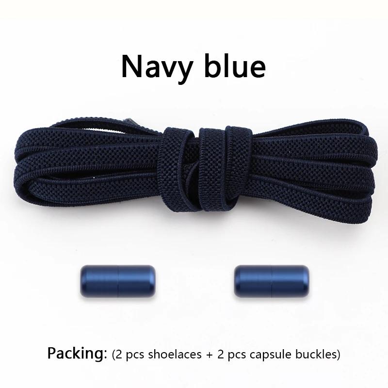 1 Pair Flat Shoe Laces for Sneakers Elastic Shoelaces Without Tie Convenient Quick On And Off Lazy Shoelace Accessories