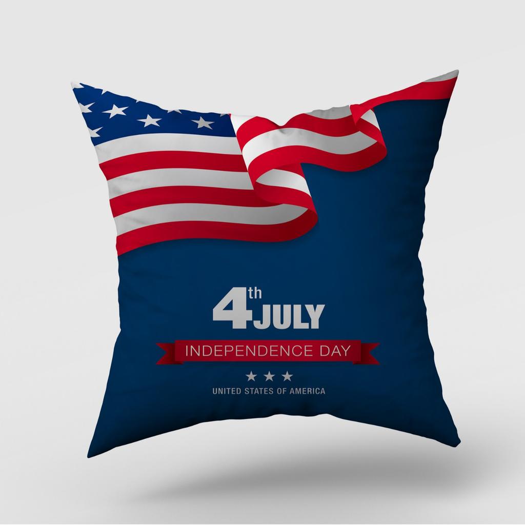 New American Independence Day Pillow Cover American Logo Outdoor Home Decoration Pillow Cushion Cover