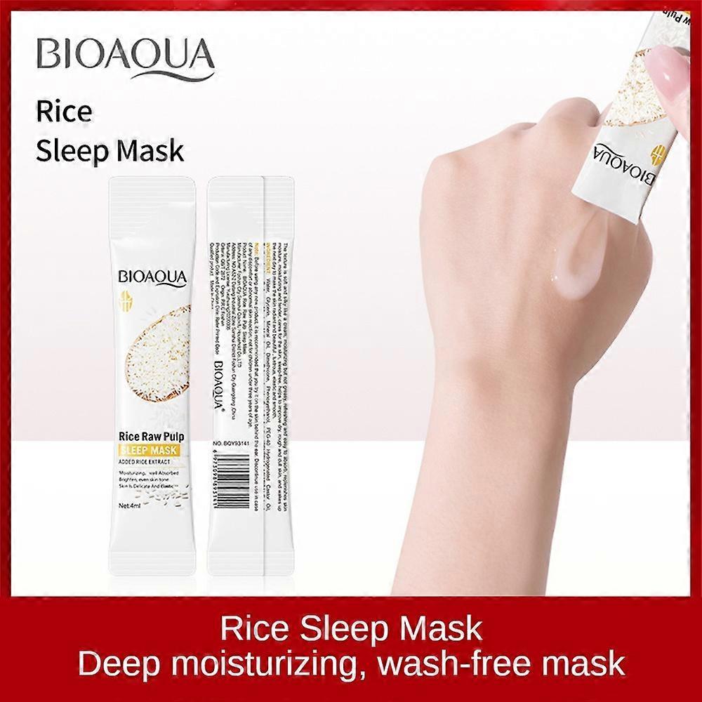 BIOAOUA Sleep Mask Rice Hydrating Moisturizing Wash-Free Mask Portable One Bag