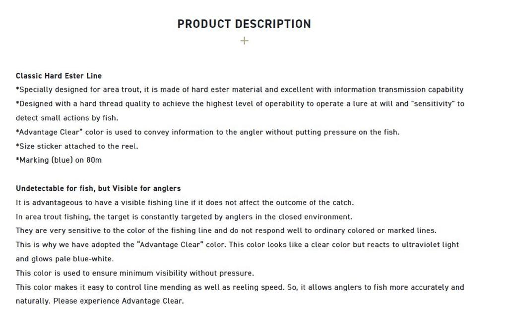 Sunline Fir Ester Line Troutist Masu No Ito Hard 160m #0.4 2lb 0.104mm (9054)