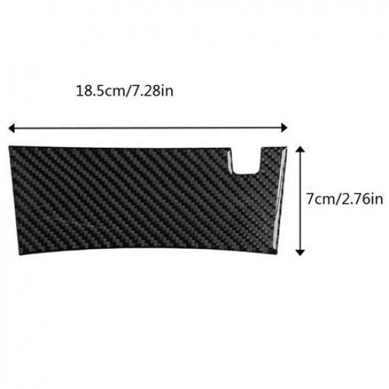 Carbon Fiber Central Armrest Lower Panel Cover Trim For Honda Accord 2013-2017