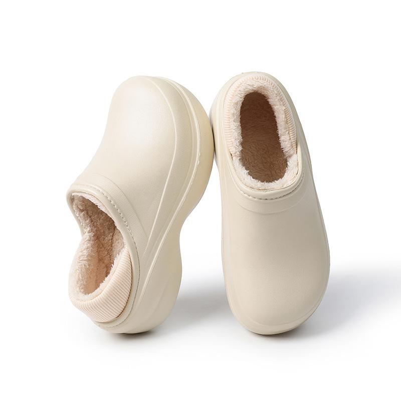 

Cotton slippers women s home autumn and winter bags heel non-slip home winter thick-soled confinement shoes bag heel 36-37