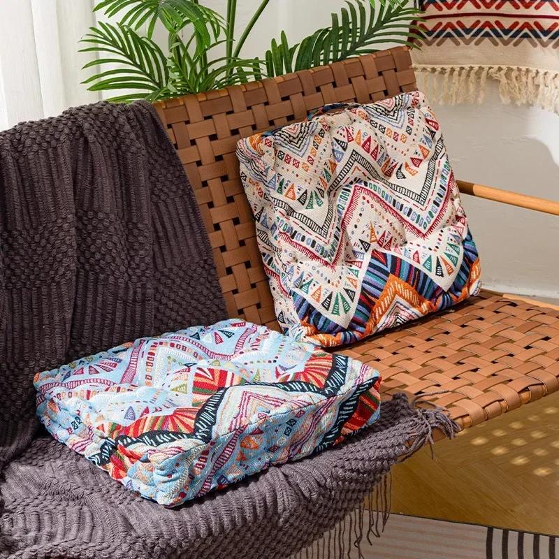 Quadratisches Büro-Sofa-Sitzkissen Stuhlpolster Dicke Matte Futon-Matte Tatami-Boden Wohnkissen Dekorationskissen für Sofa
