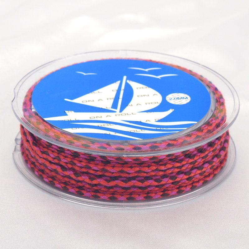 Colorful Carrying Strap Braided Rope Hand-Made Cotton Threads Handcraft Braiding Rope Braided Rope Bracelet Braiding Thread Crafts Tassel DIY Material