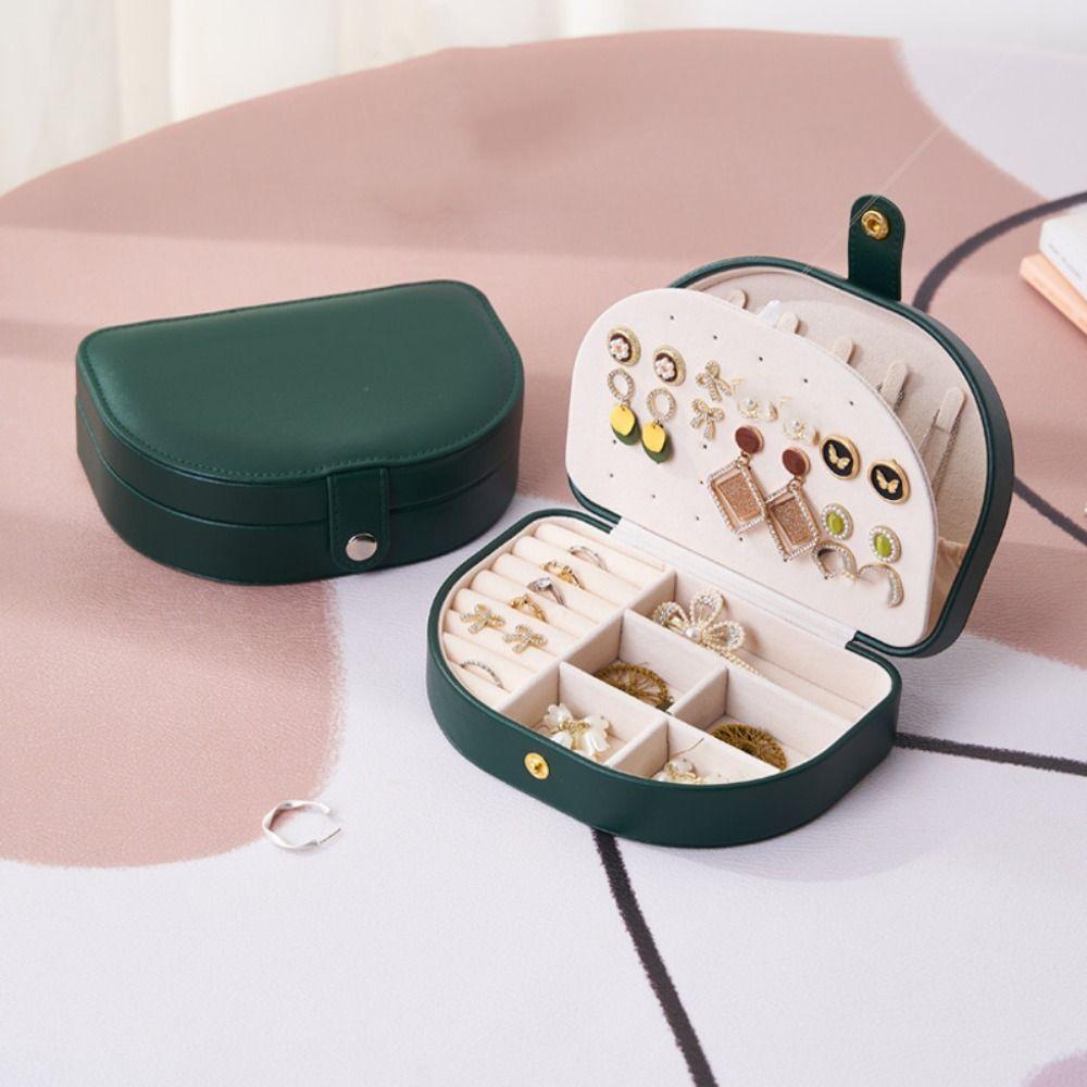 PU Leather Jewelry Packing Bag Rings Necklace Jewelry Display Box Earrings Storage Case  Vacation
