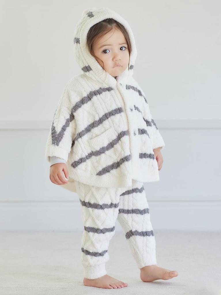 Gelato Pique BABY Baby Moco Ran Border Poncho PBNT245415 PNK 80