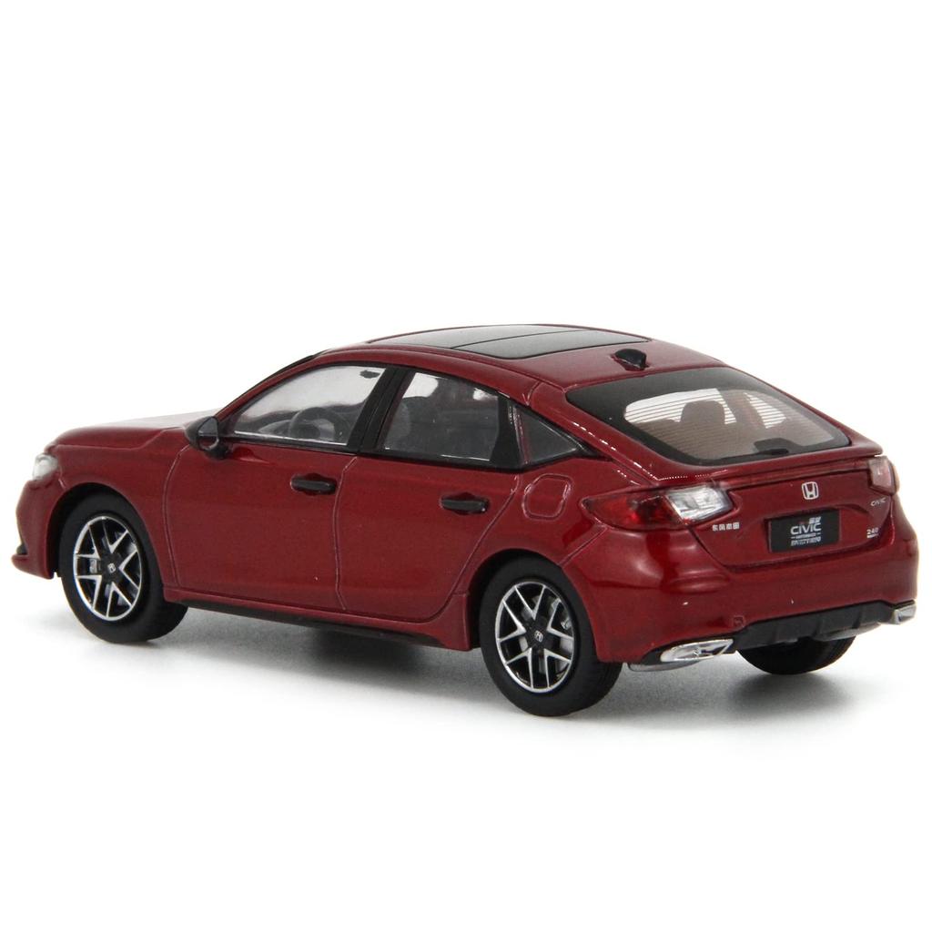 Paudi Model scale diecast Honda Civic 2022 model red 1/43 car,