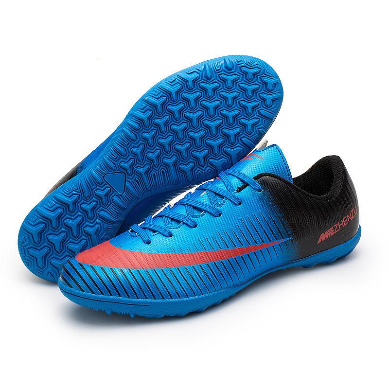 Low-Top Football Shoes Tf Broken Nails Artificial Turf Ag Nails Leather Feet Boys And Girls Children Youth Student Training Shoes