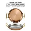 304 stainless steel Spanish seafood rice pot Commercial crayfish plate Flat bottom stewed rice pot Double ear frying pan hotpot