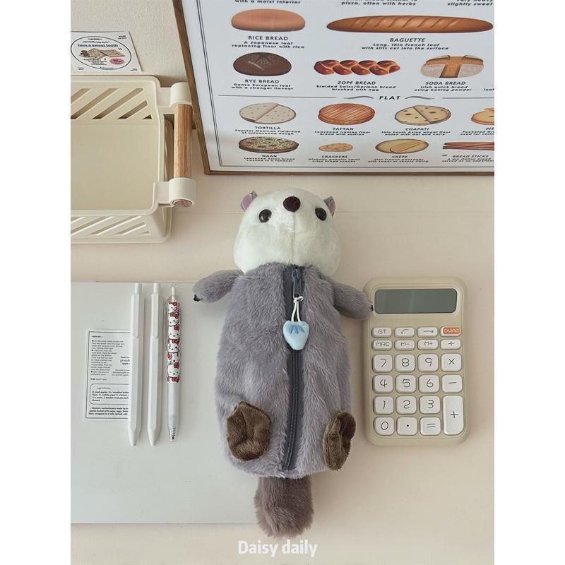 Astuccio Piumato Pinguino Bizzarro - Astuccio Portapenne Adorabilmente Soffice per il Ritorno a Scuola