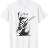 HUYTEDX Vintage Capybara Playing Guitar Retro Capybara Rock Music T-Shirt