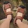 New fashionable black summer breathable beach men's sandals Lightweight Summer Large Size Men Sandals Comfortable  Sandals 38-48