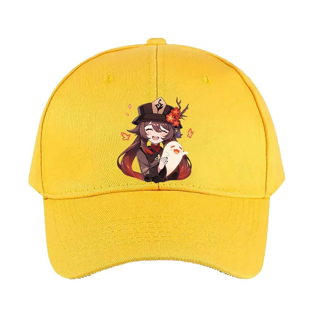 Hu Tao Genshin Impact woman man Adult Casual Fashion Baseball cap summer adjustable with Curved Brim sun protection sun hat