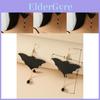 Diy Black Bat Logo Earrings Handcrafted Acrylic Ear Accessories For Women