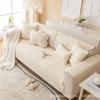 Four Season Universal Solid Color Sofa Mat Simple Quilted Comfortable Breathable Sofa Napkins Non Slip Dustproof Sofa Covers