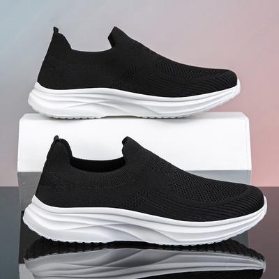 Fliegende gewebte Laufschuhe Herbst Low-Top Fußbedeckung Netz Leicht Atmungsaktiv Lässig Gehen Sportschuhe