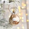 2Pcs/set Christmas Tree Ornaments Xmas Elk Decorations Ceiling Pendants Hanging Christmas Balls Cute Deer Head Decorations