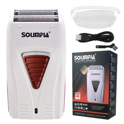 SOLIMPIA Folienrasierer elektrisch, professioneller Bartschneider, Rasierer mit zwei Klingen, Säbelrasierer, intelligente Anti-Klemm-Funktion