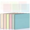 POPSFL Transparent Film Sticky 50 Sheets X 6 6 Strong Pastel 75 X for Notebooks and Notes, Writable, Packs, Colors, Adhesive, Colors, 75mm, Memos.