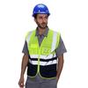 Breathable Security Vests High Visibility Workwear Uniforms Work Vest  Running Cycling Sports