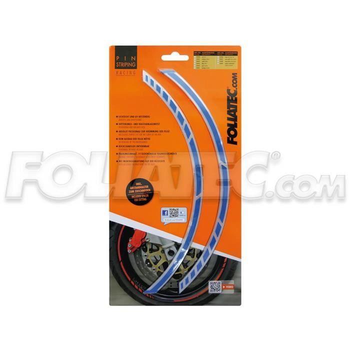 Bandes décoratives jante moto - Racing Neon - Rouge - 14 bandes