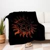 Supernatural Anti-Possession Symbol T-Shirt - Devil's Trap Pentagram DesignBlanket Flannel Throw Blanket for Sofa, Bed, Travel, Camping, Off