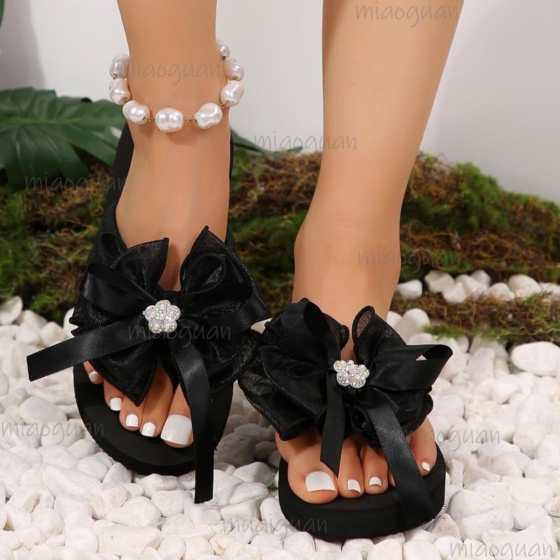 Fashion New Fashion Summer Women Slippers Thick Soles Wedge Heel Slip on Open Toe Outdoor Slippers Women Foldable Slippers for Women